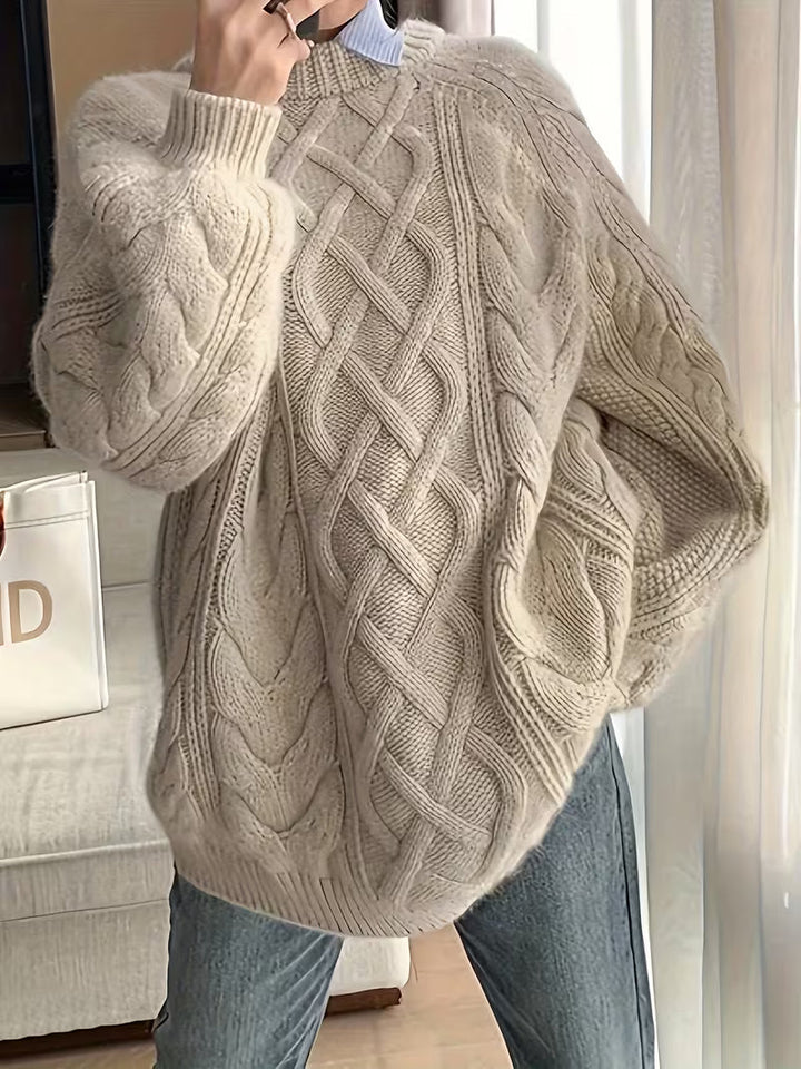 Elayra - Locker Sitzender Strick Pullover