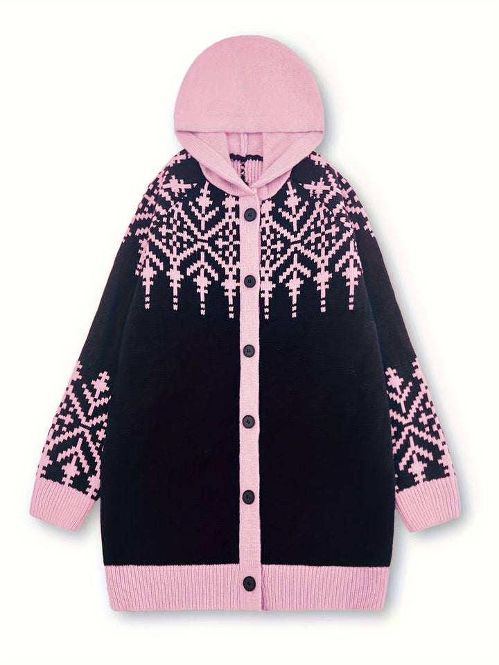 Hadassah - Eleganter Wintermantel Aus Stoff in Oversize Passform