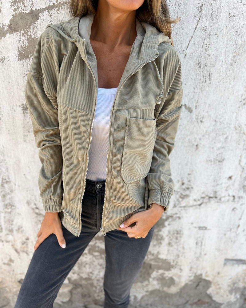 Adiana – Langarmjacke Mit Reißverschluss