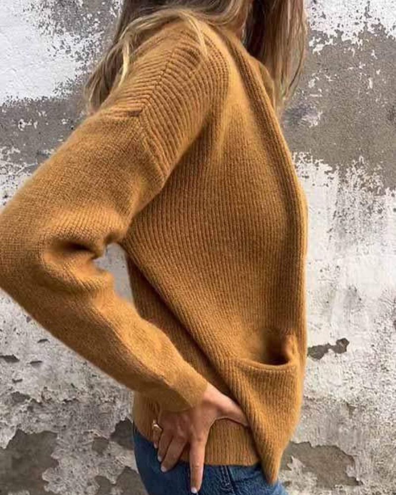 Marsha – Herbst Strickjacke Mit Reißverschluss