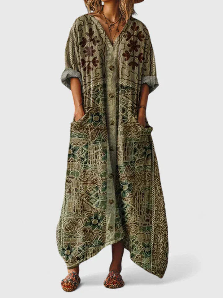 Chathumi - Elegantes Kleid Mit Aufdruck