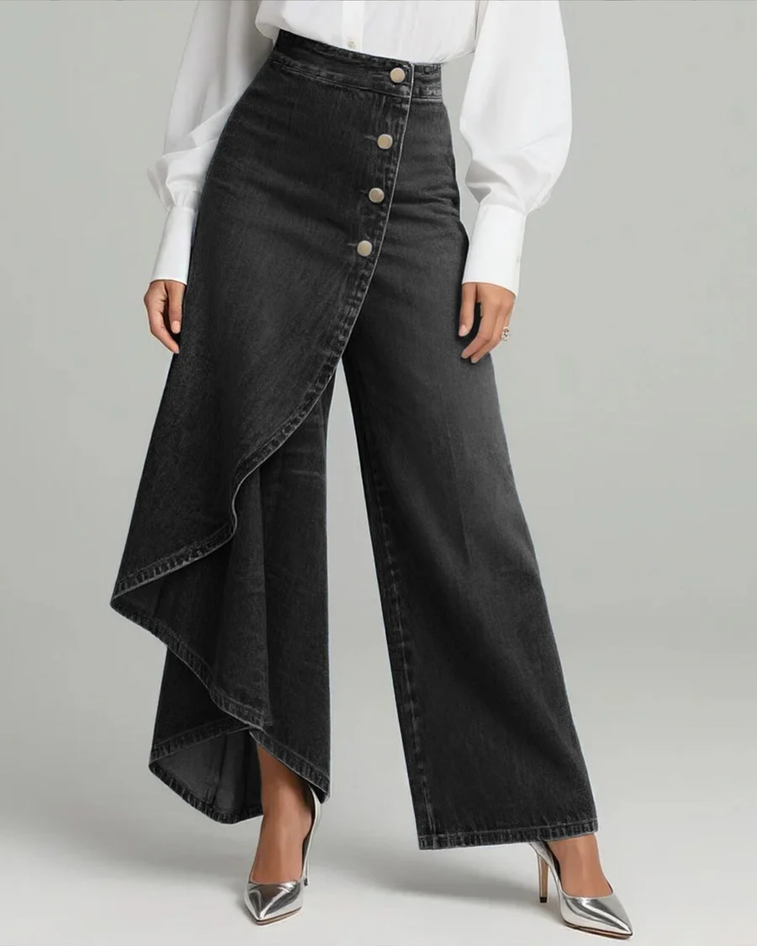 Uthpala - Jeans Mit Wickelver Schluss