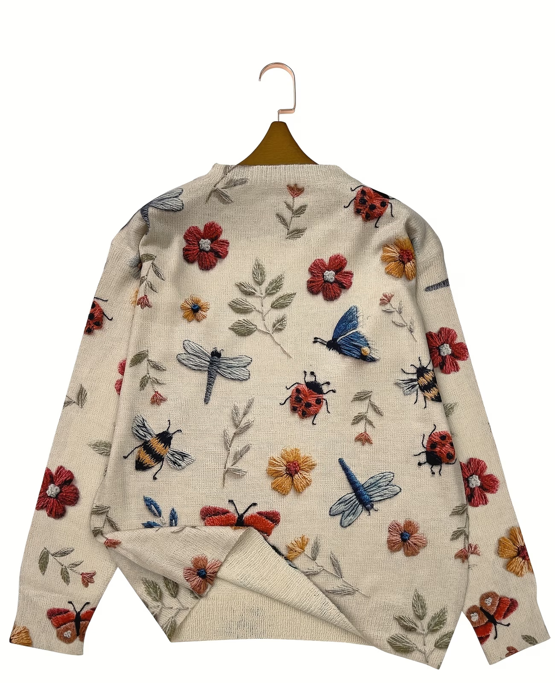 Lesa – Pullover Mit Blumen- Und Insektenmuster