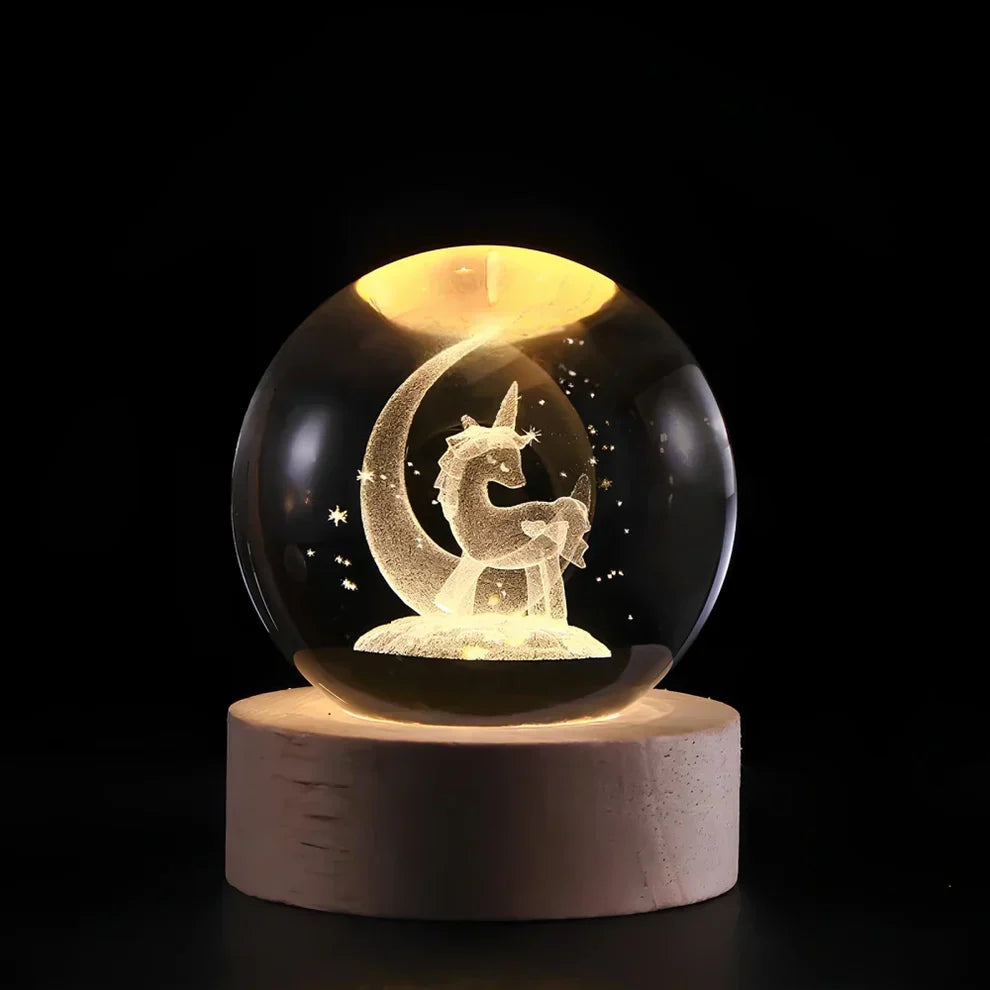 Glow Sphere – Leuchtende Kristallkugel Lampe