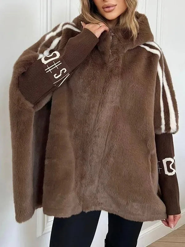Capsey – Eleganter Wintermantel Aus Kunstfell