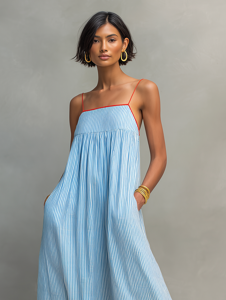 Aliyeva – Gestreiftes Maxikleid
