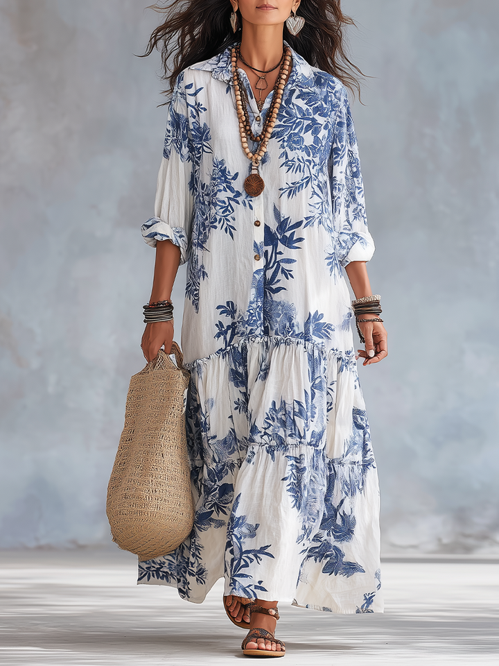 Shiza – Bauchbedeckendes Kleid Mit Knöpfen