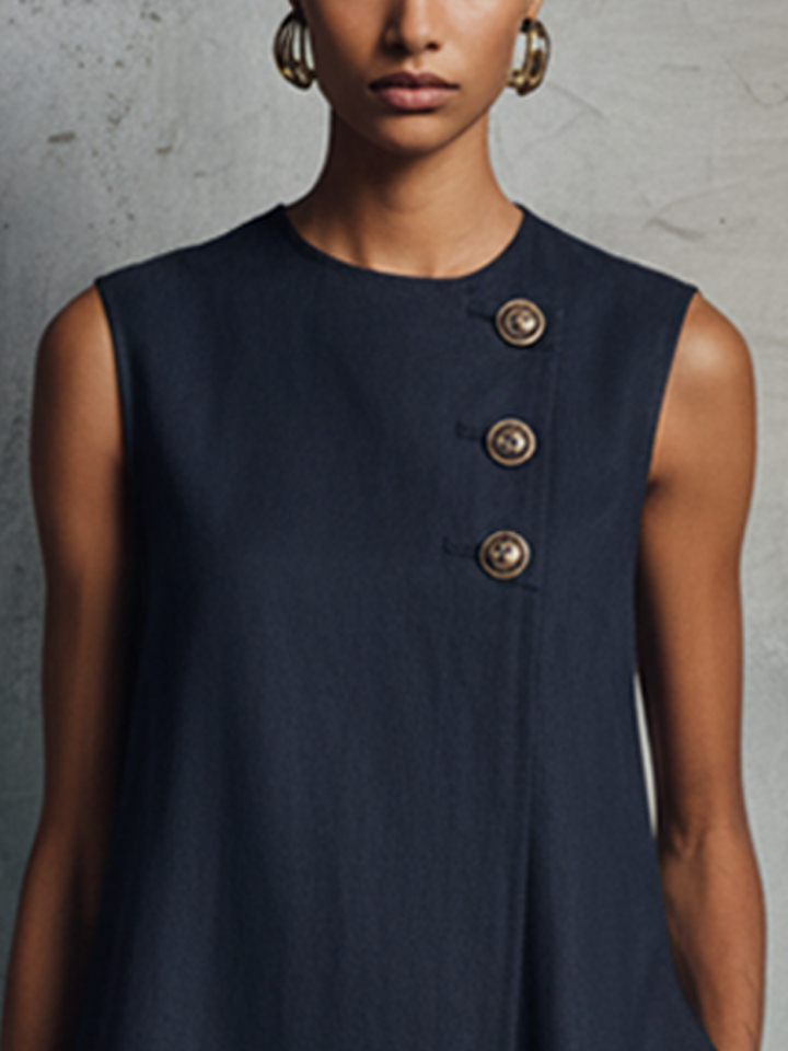 Libertina – Asymmetrisches, ärmelloses Kleid