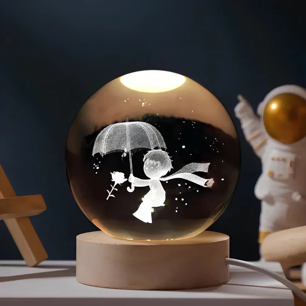 Glow Sphere – Leuchtende Kristallkugel Lampe
