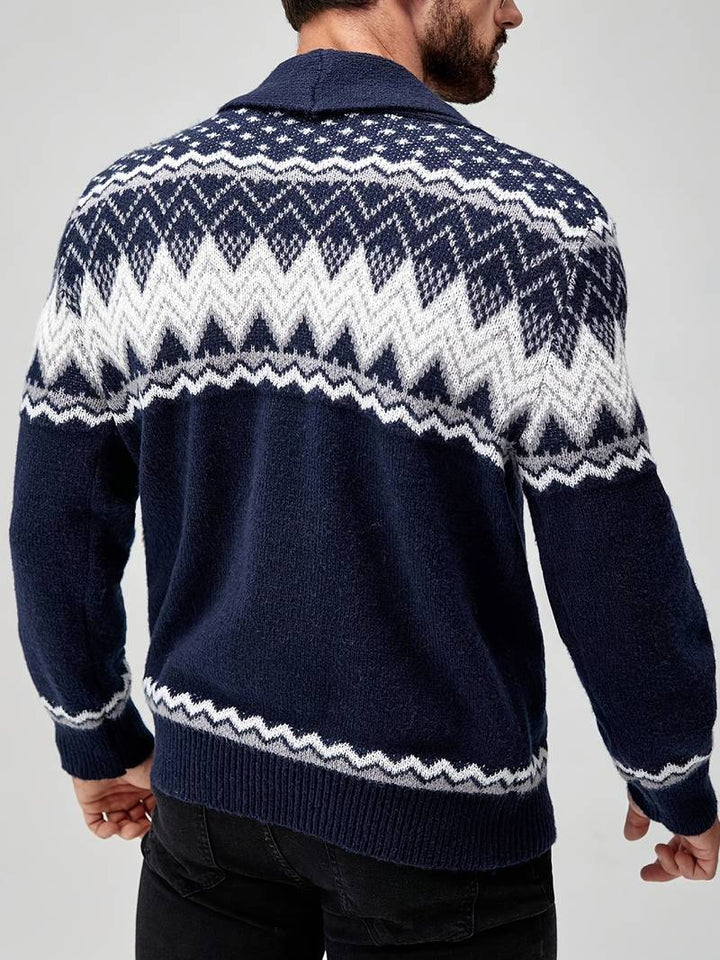 Elroy - Lässiger Pullover Mit Geometrischem Muster