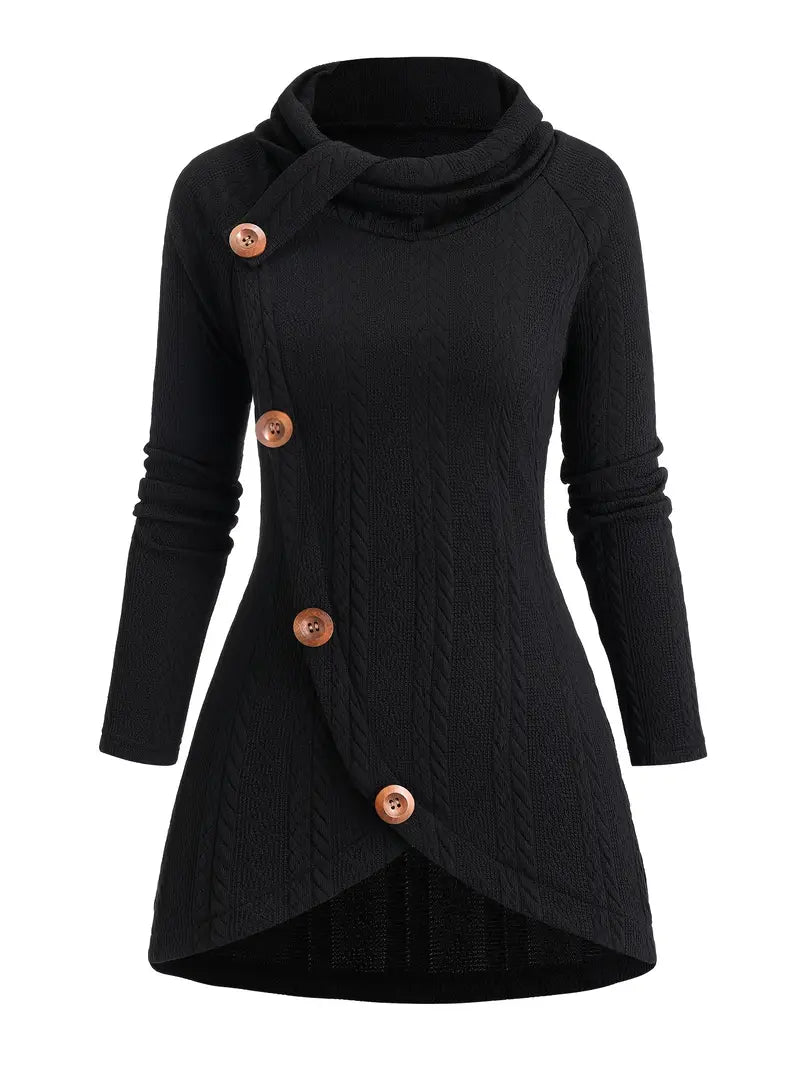 Masabata – Lässige Strickjacke Mit Knöpfen