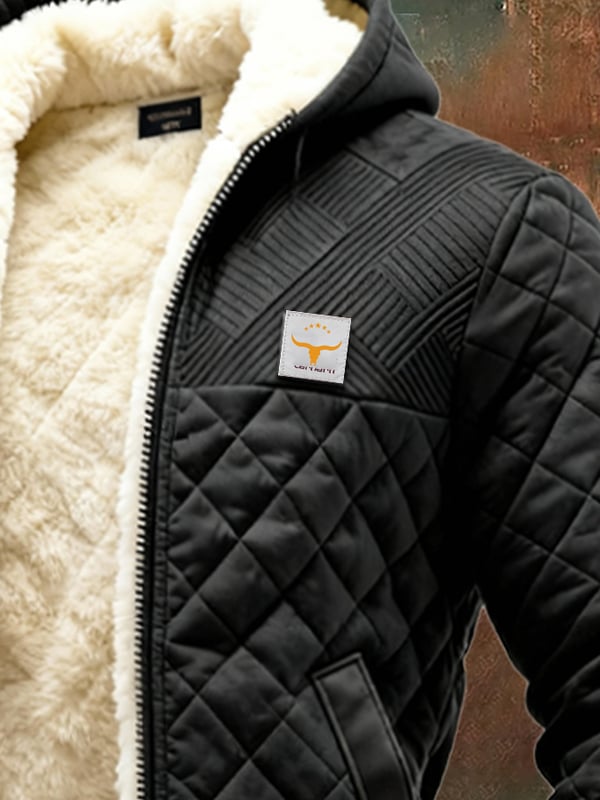 Gianluigi – Retro Strick Jacke Mit Tasche