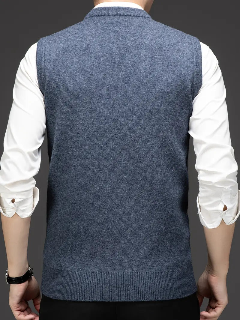 Yannick – Schlanke Passform Ärmelloser Pullover