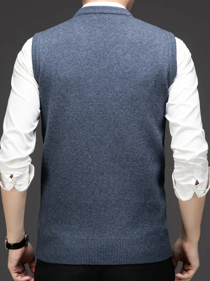 Yannick – Schlanke Passform Ärmelloser Pullover