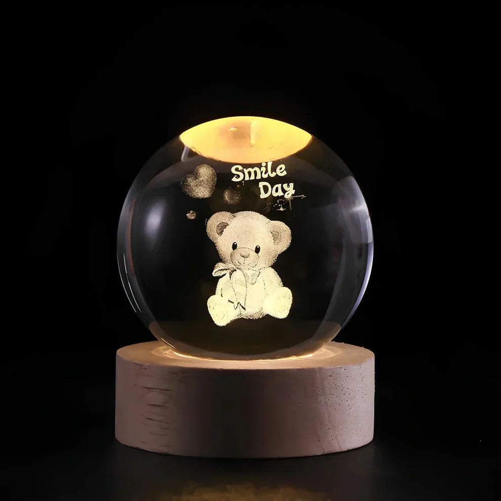 Glow Sphere – Leuchtende Kristallkugel Lampe