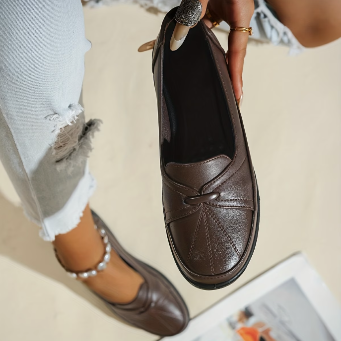 Logina – Penny-Loafer Aus Kunstleder