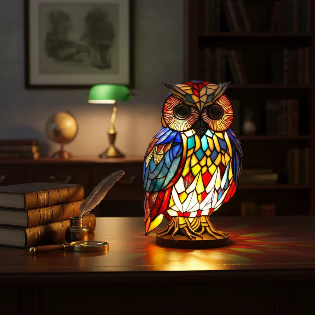 OwlGrace – Elegante Eulen Tischleuchte