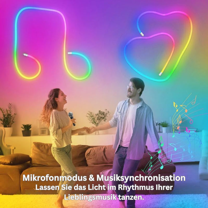 LumiRope - 360-Grad Klug RGB Flexibles Silikonlicht