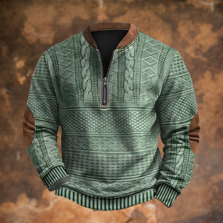 Tom – Eleganter Pullover Mit Langen Ärmeln Und Reißverschluss