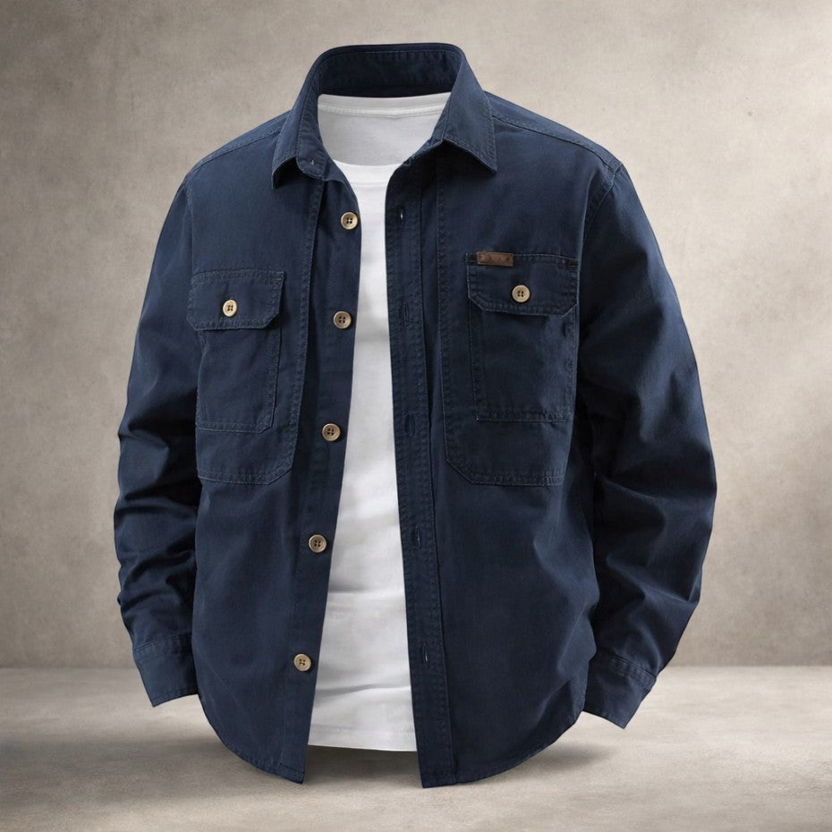 Prosper - Baumwoll Overshirt Mit Langen Ärmeln