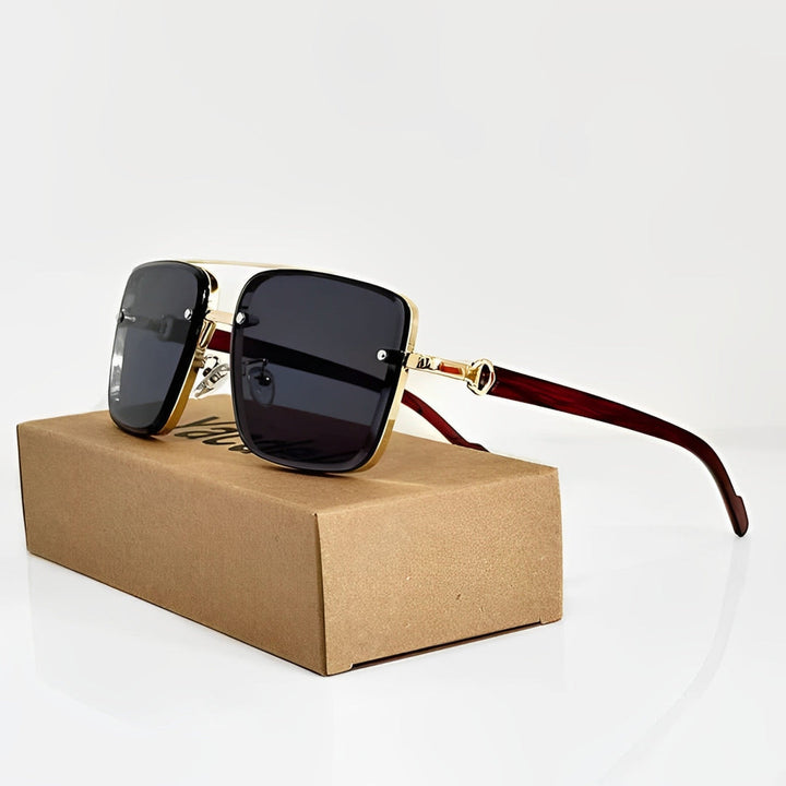 MetroLens – Sonnenbrille Mit Doppeltem Steg Und Quadratischem Rahmen