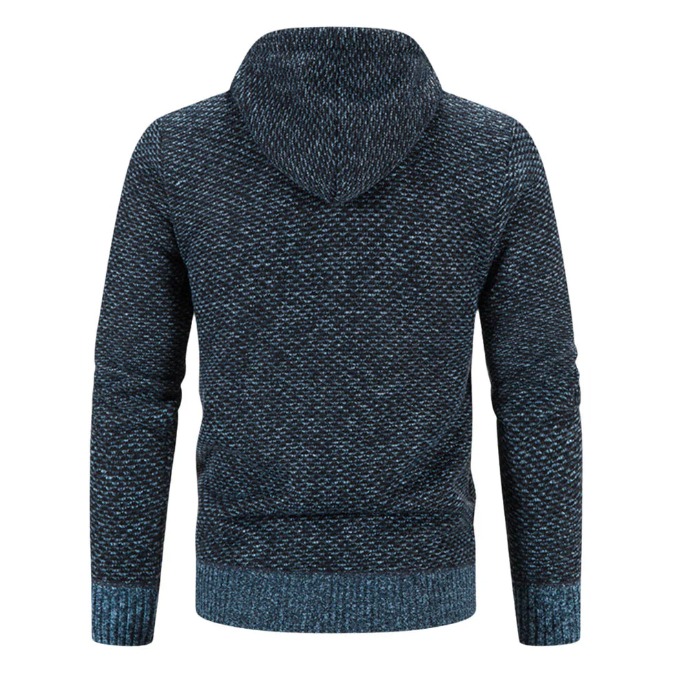 Lucien – Langärmeliger Kapuzenpullover Mit Reißverschluss