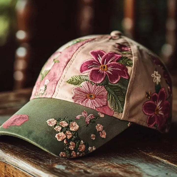Virinia – Mütze Mit Blumen Stickerei