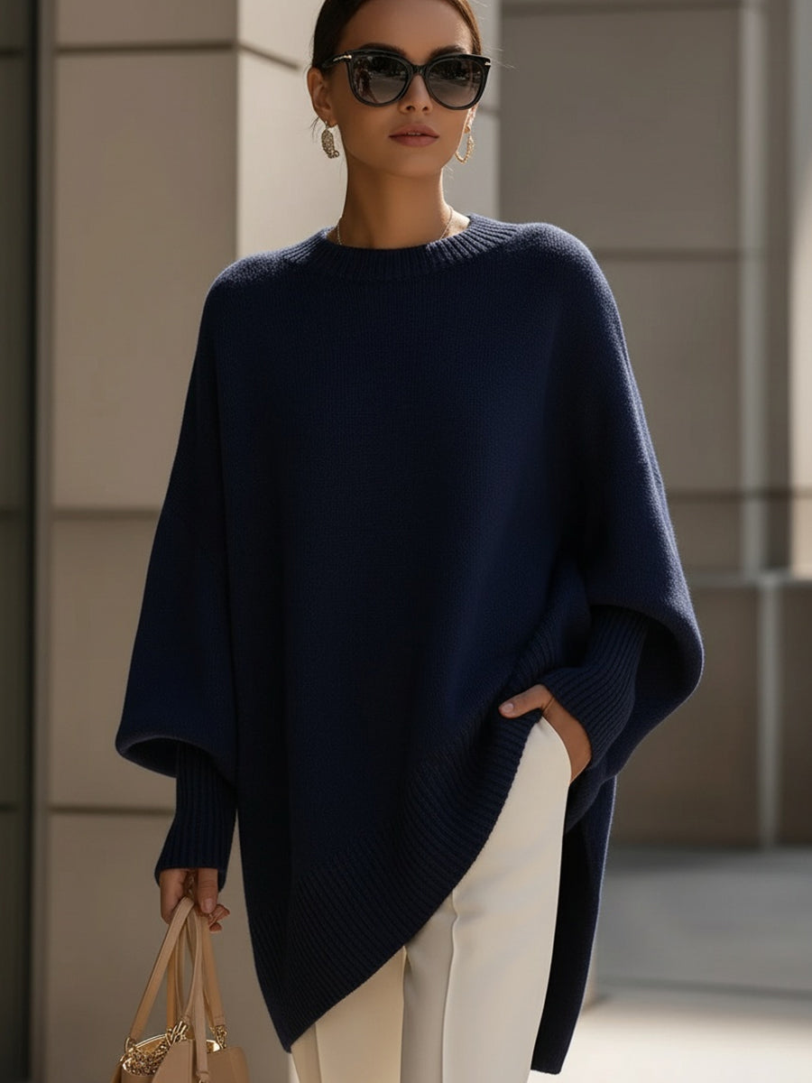 Phobe – Übergroßer Asymmetrischer Strickpullover