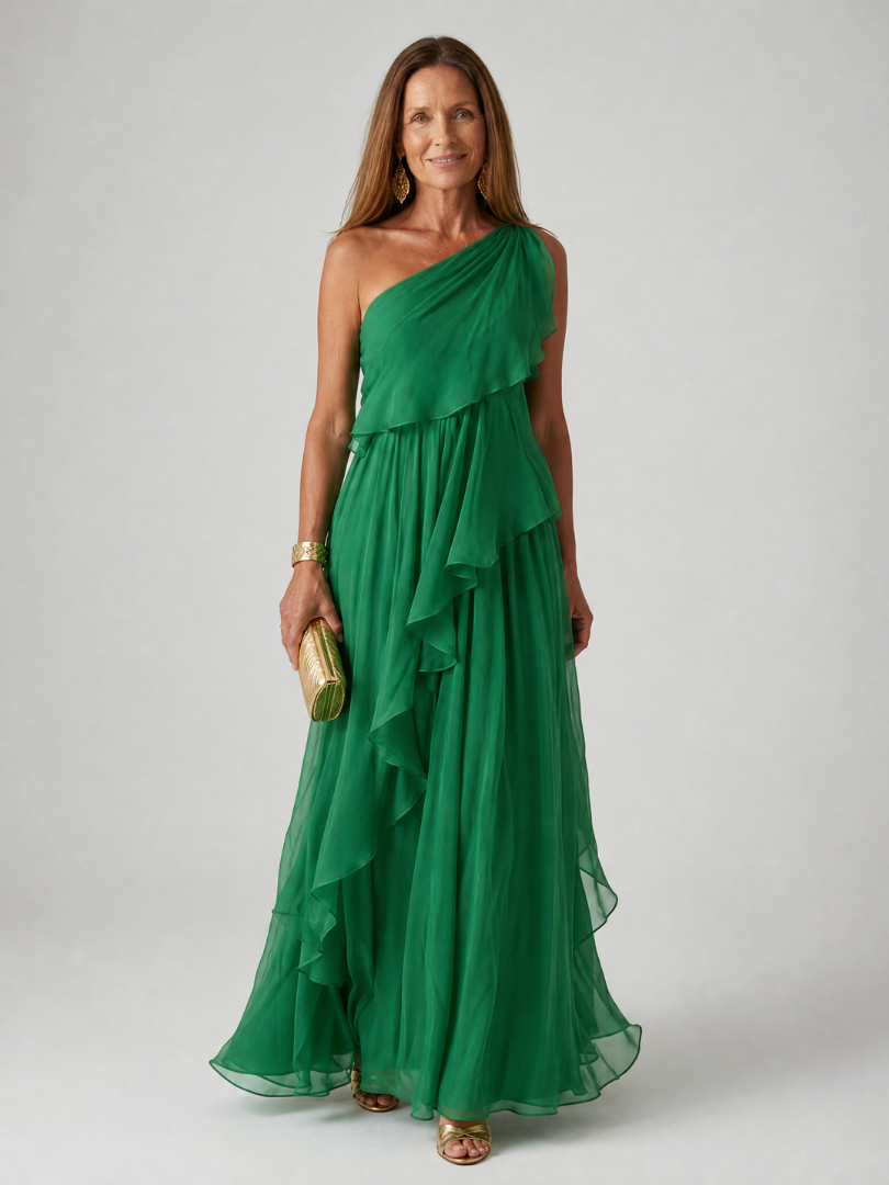 Seyma - Maxi Kleid Mit Rüschen
