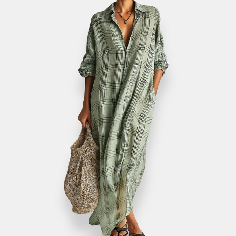 Massiel - Kariertes Hemd Kleid