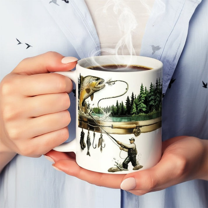 TackleMug – Kaffeetasse mit Angelmotiv