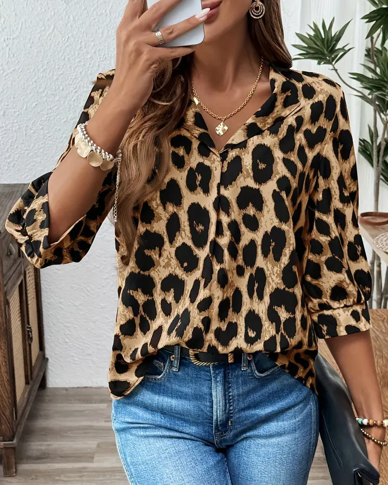 Ianira - Bequeme Bluse Mit V-Ausschnitt