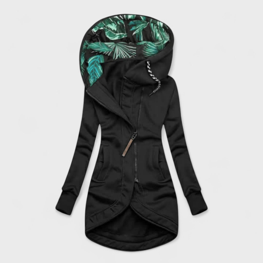 Kristanna – Winter Mantel Mit Asymmetrischem Reißverschluss