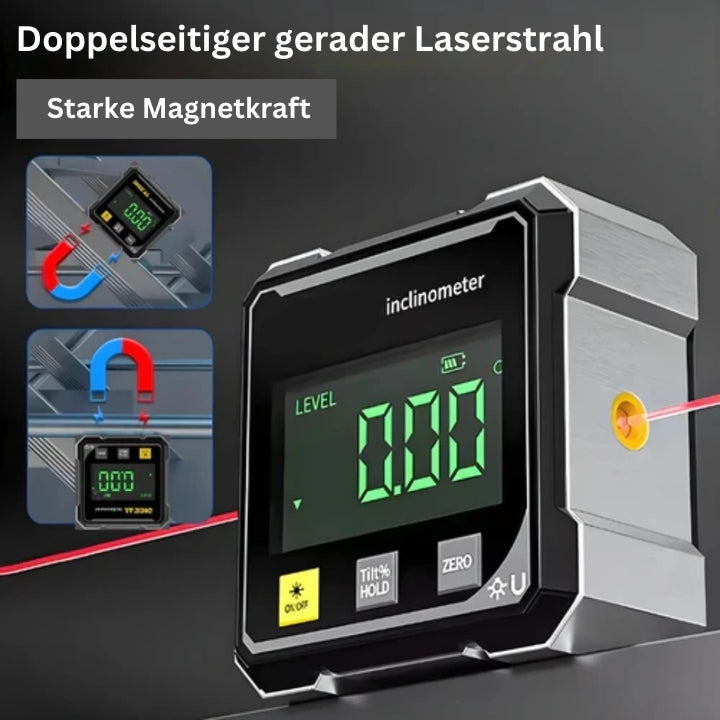 AngleMaster - Digitaler Magnetischer Seidenlaser Neigungsmesser