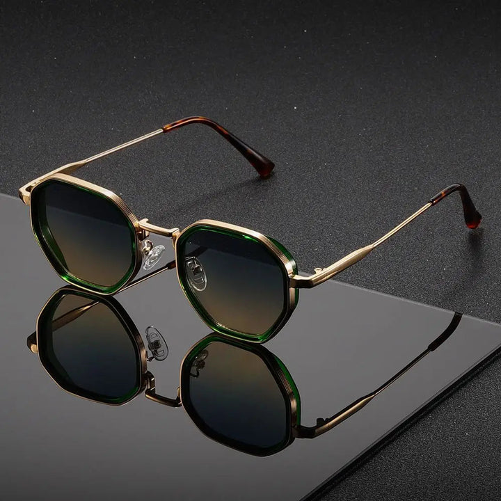 Velmora - Stylische Achtkant Sonnenbrille Mit UV Schutz