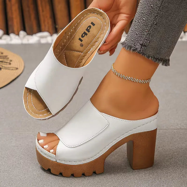 Susheena - Orthopädische Sandalen Mit Klobigem Absatz