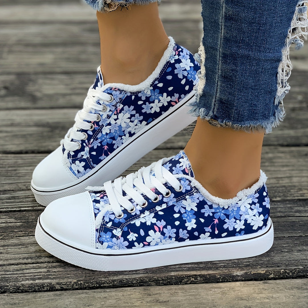 Bristy – Schnürschuhe Mit Blumenmuster