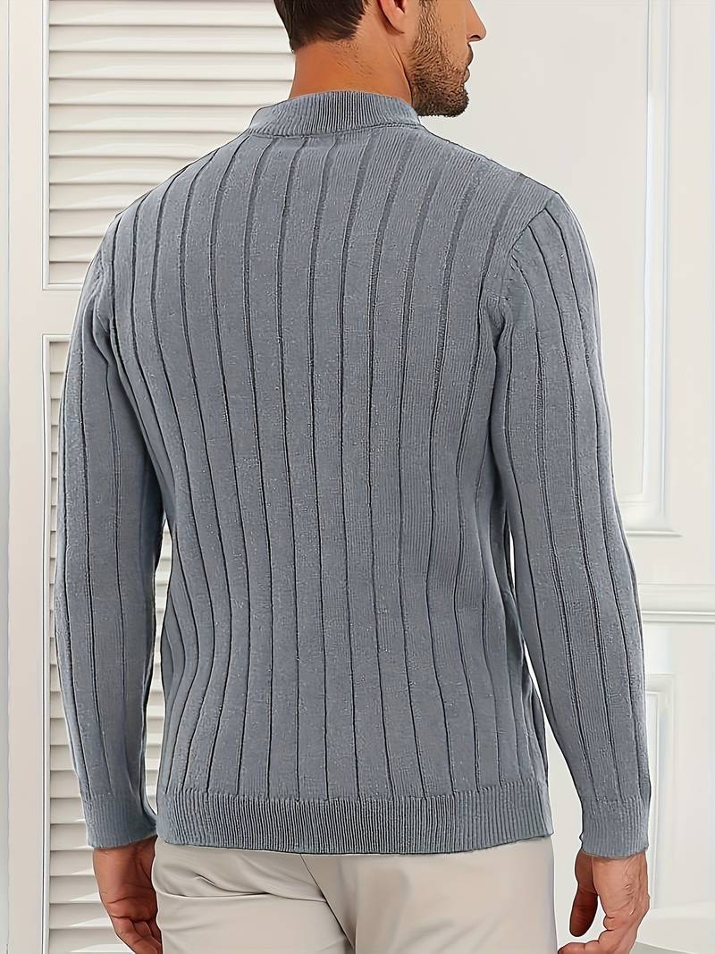 Yedidya - Lässiger Langarm Strick Pullover