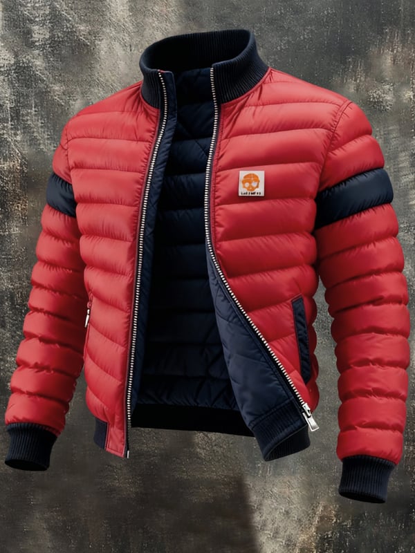 Manpreet – Retro Stepp Jacke Mit Reißverschluss
