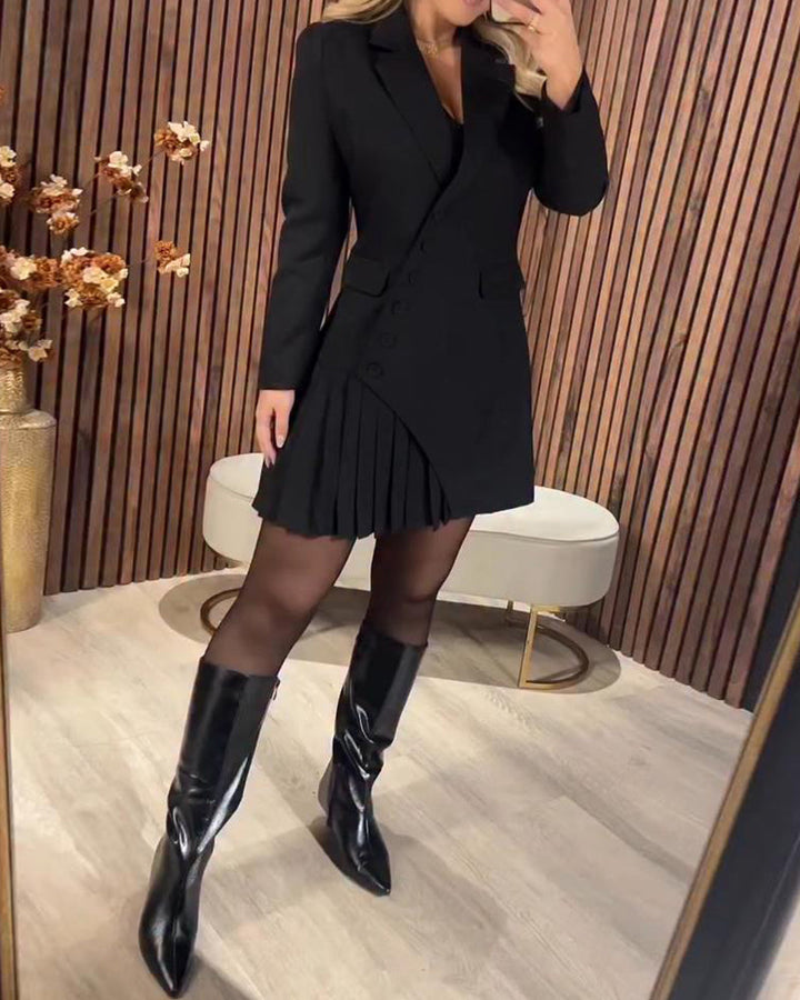 Nylani – Kleid mit Revers Und Blazer