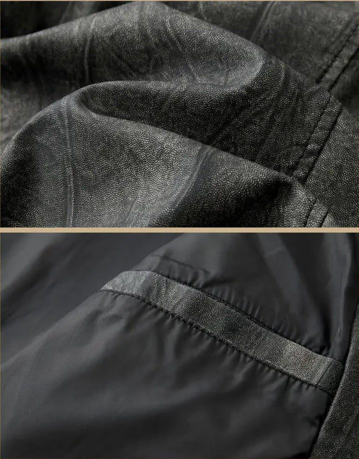 Julien – Leder Jacke Mit Lokomotiv Kragen