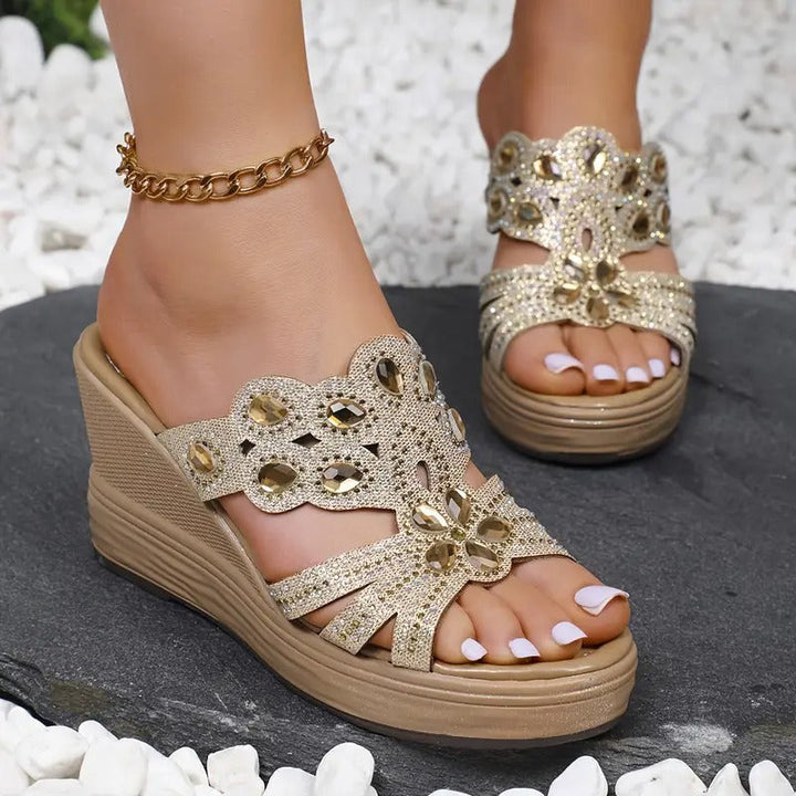 Lakeisha - Sandalen Mit Strassabsatz