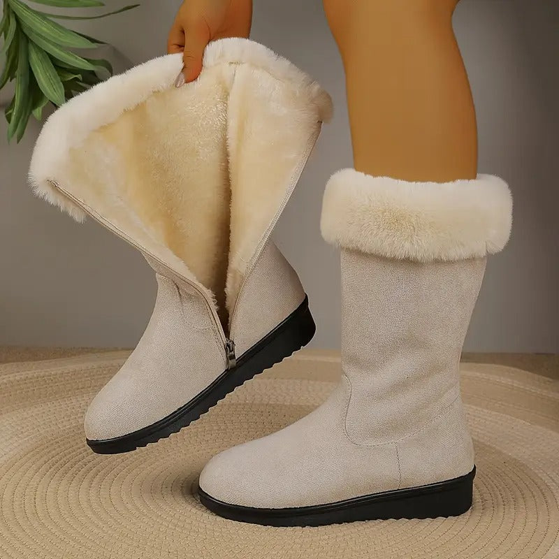 Margaery – Eleganter Halbhoher Stiefel Mit Seitlichem Reißverschluss