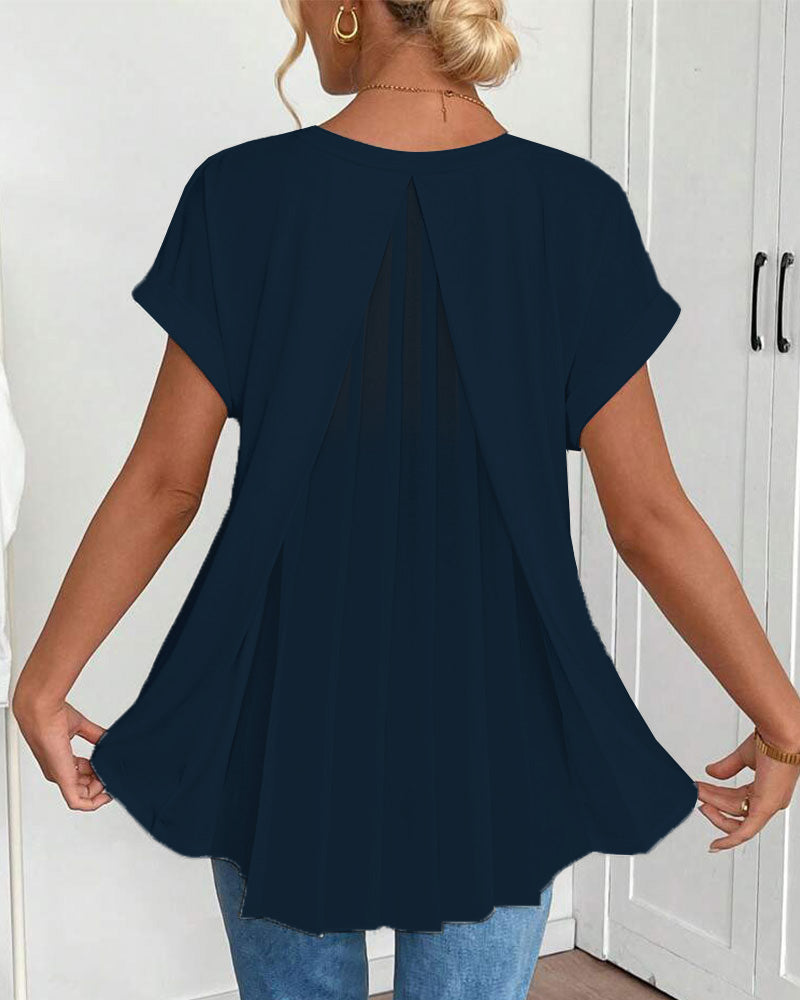 Liyanna – Patchwork T-Hemd Mit Kurzen Ärmeln