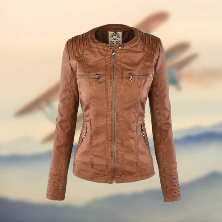 Janina – Elegante Und Einzigartige Leder Jacke