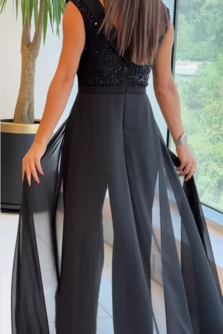 Dijaana – Klassischer ärmelloser Jumpsuit