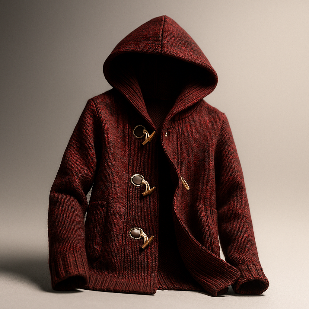 Lindon – Strick Kapuzenpullover Mit Knebelverschluss