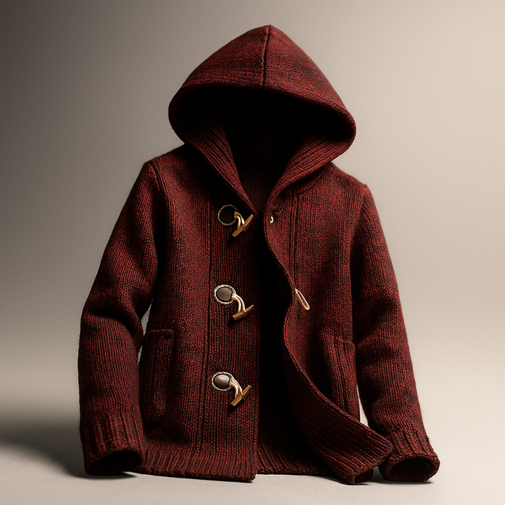 Lindon – Strick Kapuzenpullover Mit Knebelverschluss