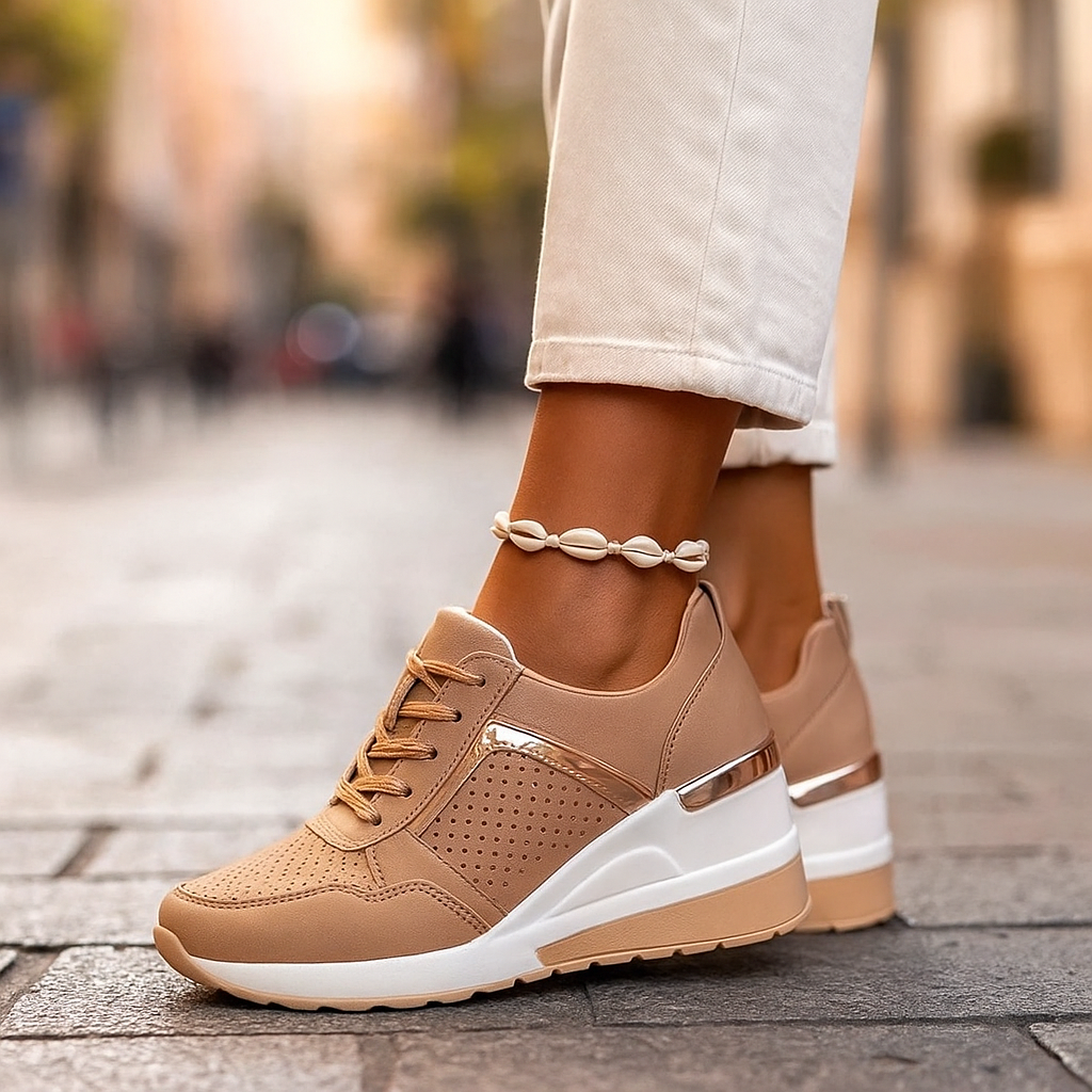 Lindsay - Lässiger Schnür Turnschuh