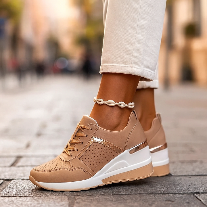 Lindsay - Lässiger Schnür Turnschuh